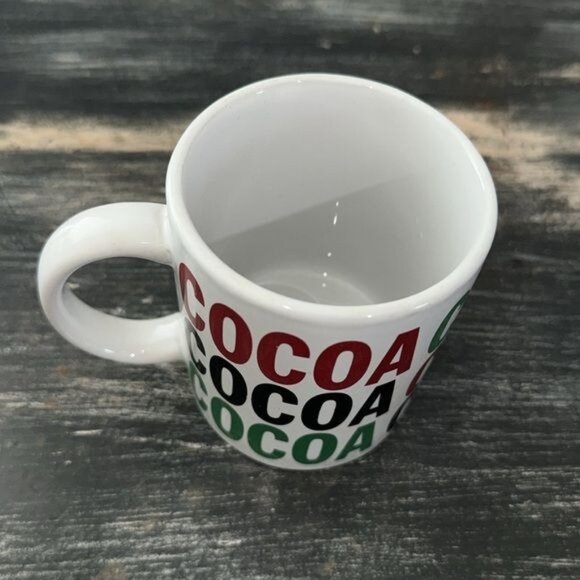 Set Of 2 Cocoa Print Ceramic Mugs - Picture 3 of 6